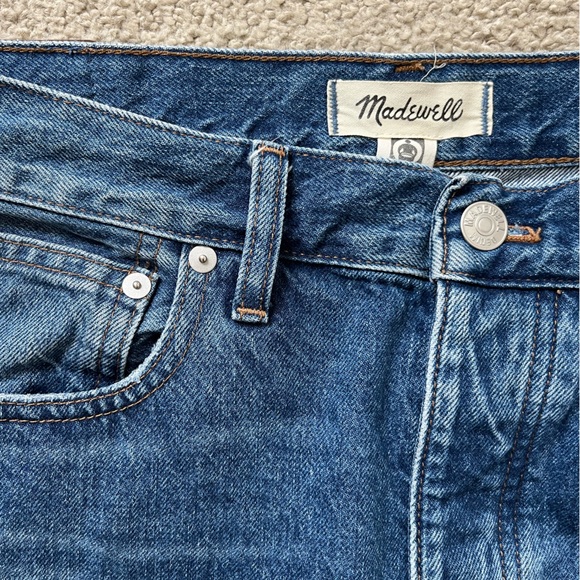Madewell Low Slung Straight Jeans Palmina Wash size 27 - Picture 6 of 9